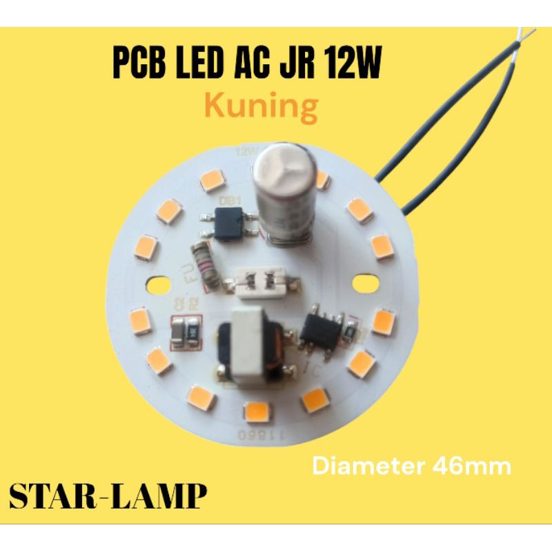 PCB LED AC 12W JR KUNING