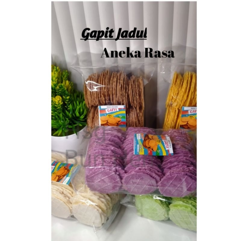

cemilan Jadul Gapit opak aneka Rasa