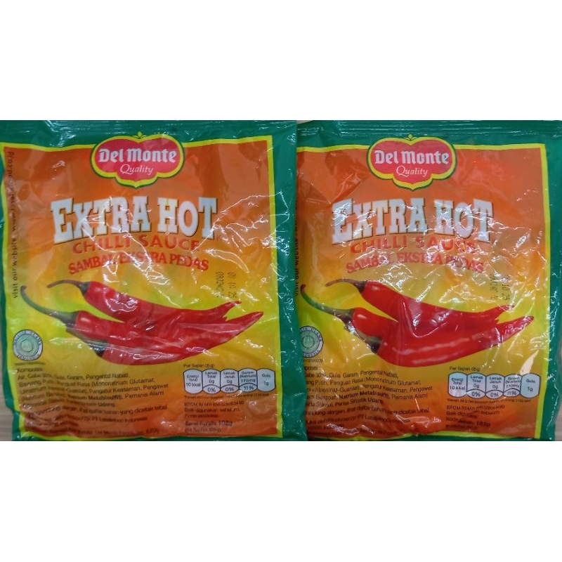 

Saus Sambal Extra Hot Del Monte 24 x 9gr