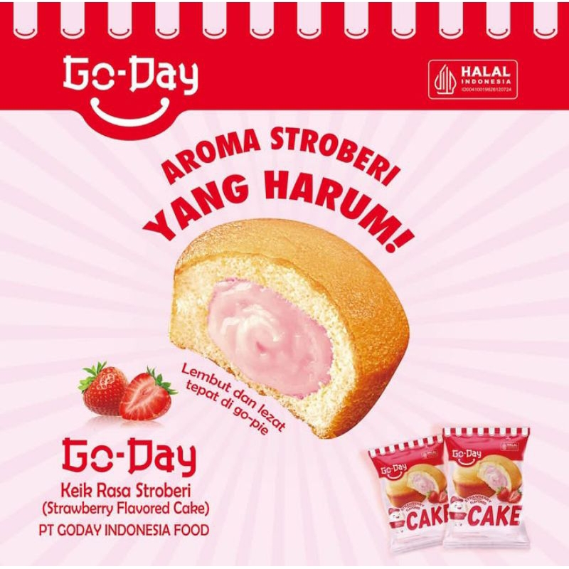 

1 RENCENG GODAY CAKE 25GR KUE BOLU CEMILAN SNACK MAKANAN RINGAN