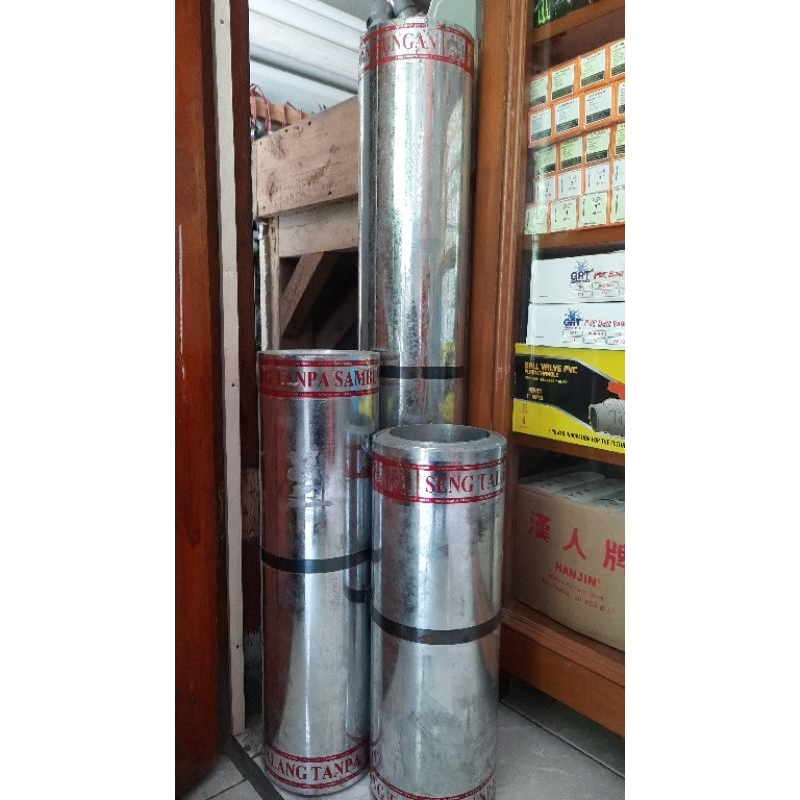 Ecer Seng talang air 1meter  ukuran 45cm,55cm,90cm/seng talang air anti bocor