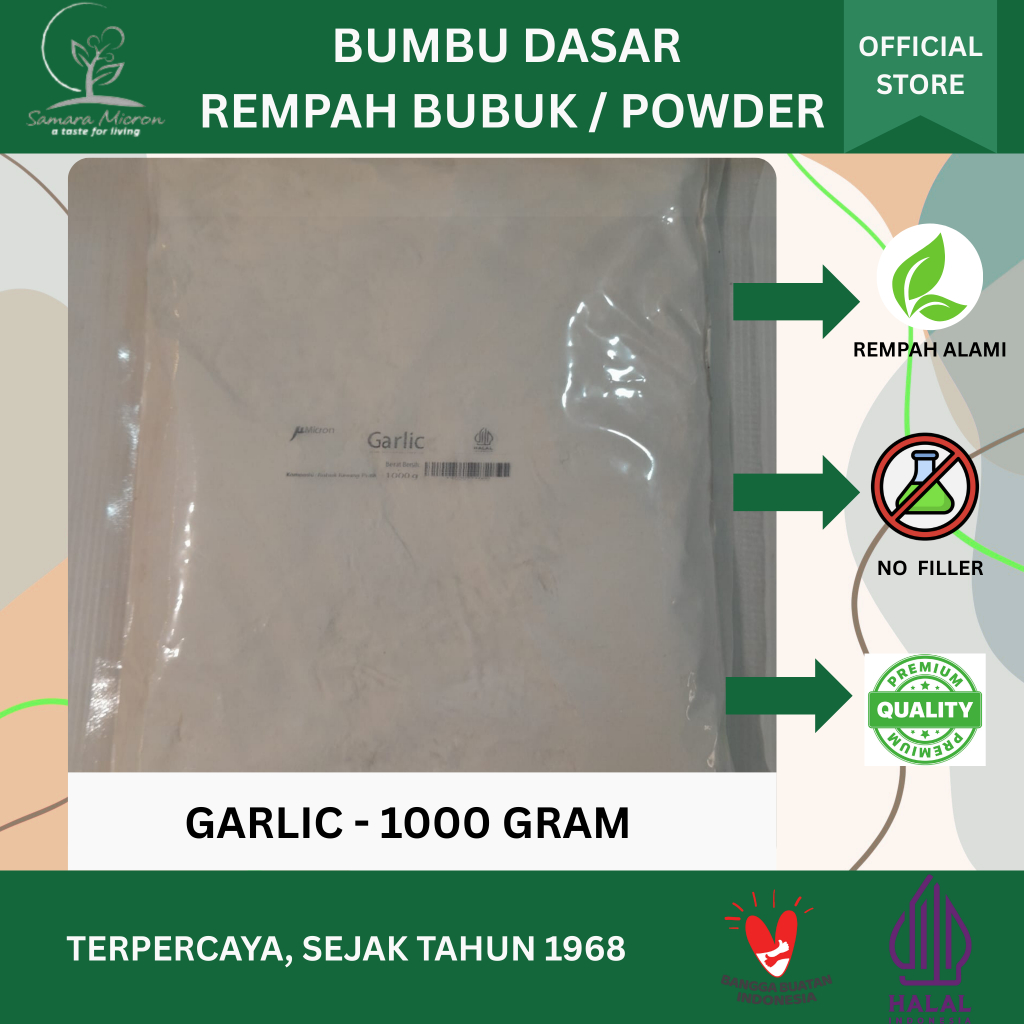 

Samara Micron - Garlic / Bawang Putih Bubuk 1000gr