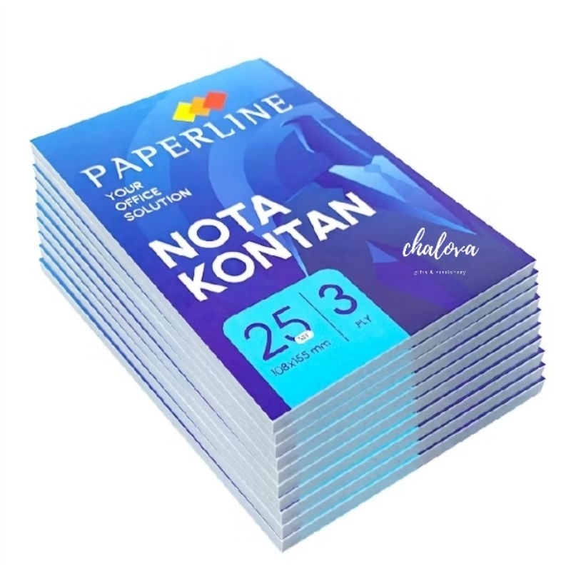 

[PAK] NOTA KONTAN PAPERLINE KECIL K3 / NOTA KONTAN 3PLY / BON NOTA KERTAS TEMBUS ISI 10 PCS