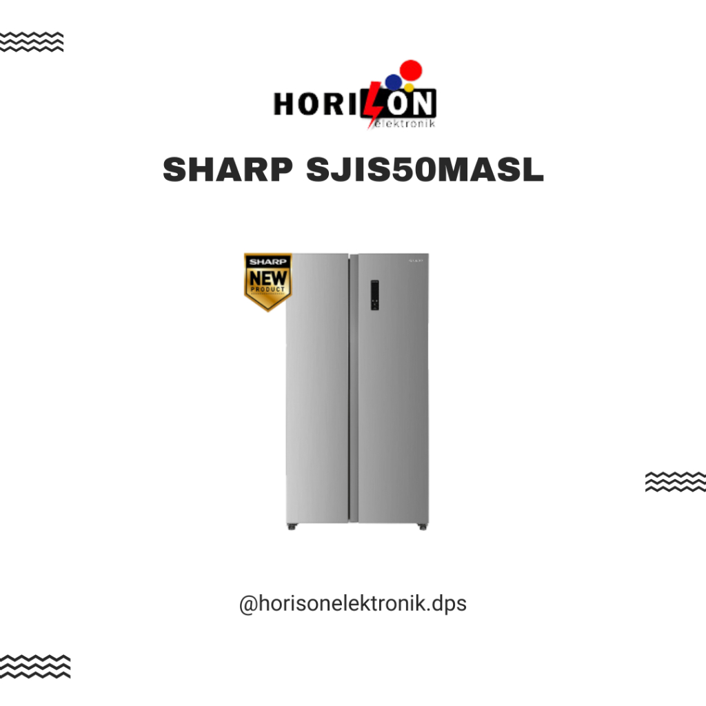 KULKAS SIDE BY SIDE SHARP SJIS50MASL