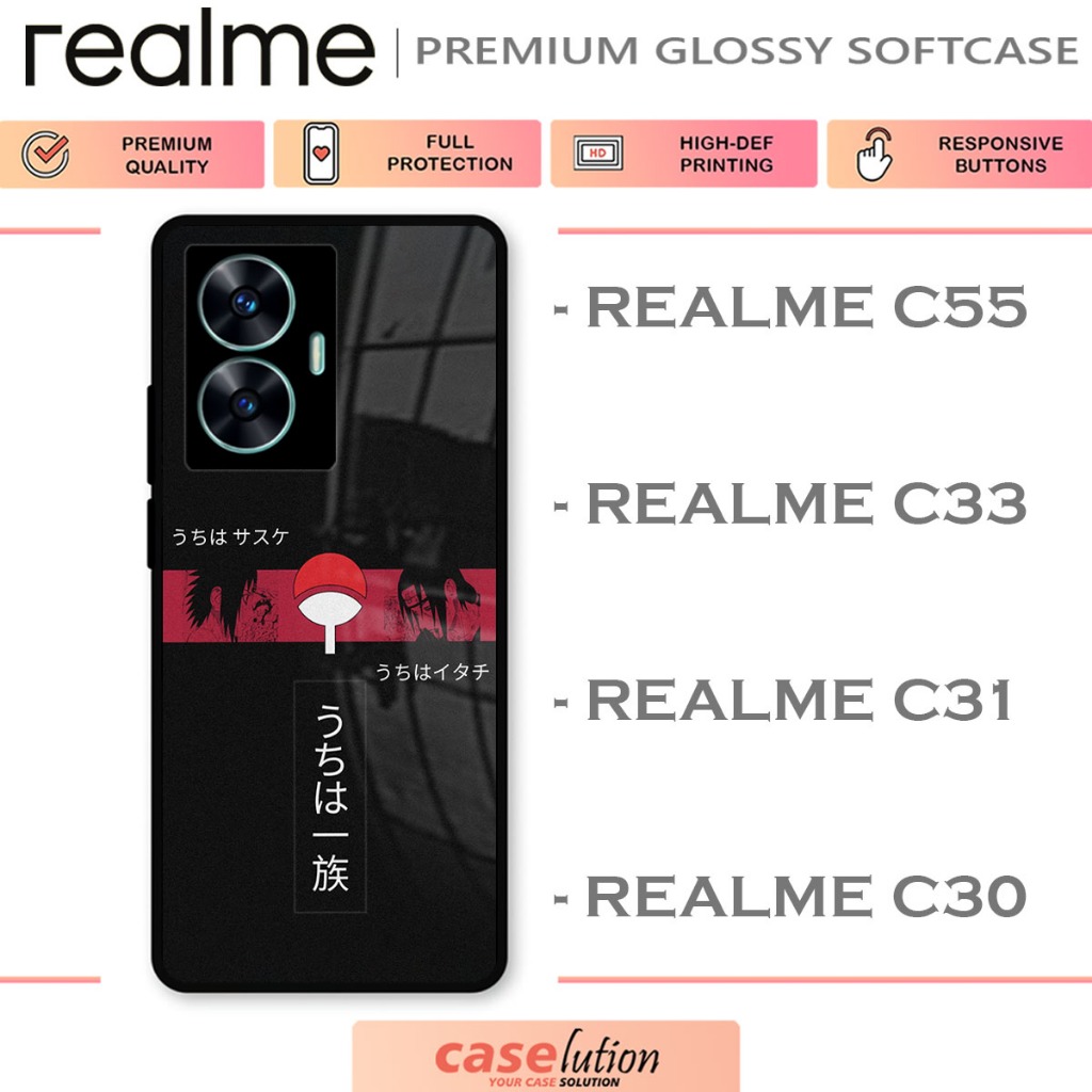 Glossy Softcase For REALME C55 | C33 | C31 | C30 [Itachi Uchiha]