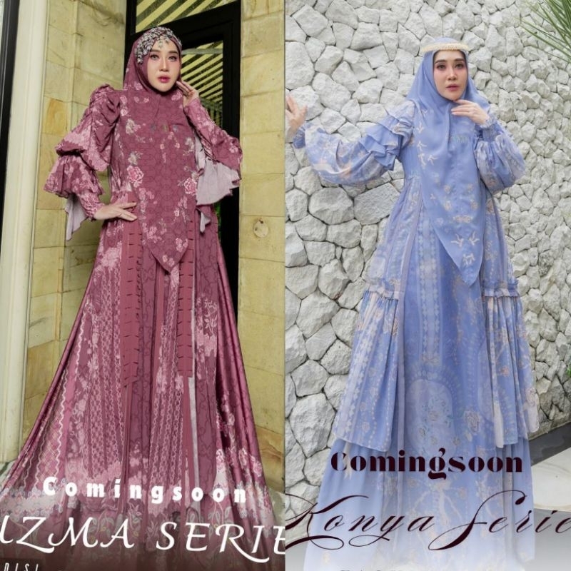 syari gamis hatije uzma konya premium  by alzhea premium  syari