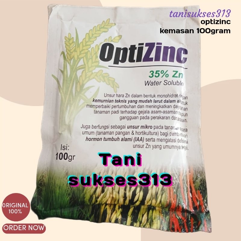 Pupuk optizinc kemasan 100gram opti zinc pupuk optizink 100gram