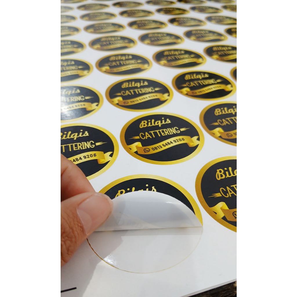 

Sticker Produk Custom, ukuran A3+ Vynil Glossy/Matte/Transparan