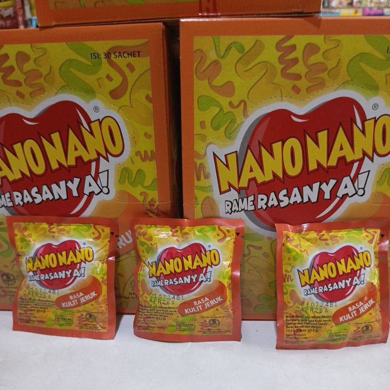 

nano nano permen rasa kulit jeruk sachet