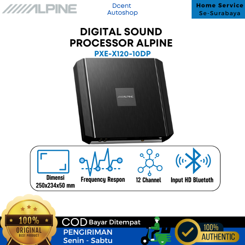 Digital Sound Processor - DSP - Processor Audio Mobil - Alpine PXE-X120-10DP - Premium Quality