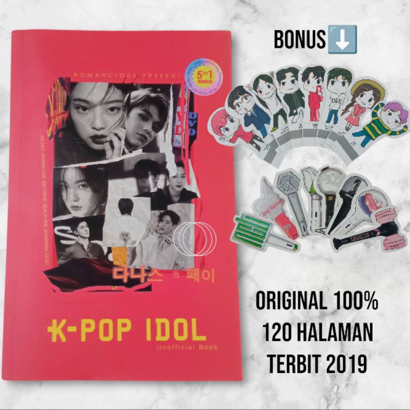 (ORIGINAL) BUKU KPOP IDOL UNOFFICAL BOOK / ROMANCIOUS PRESENT