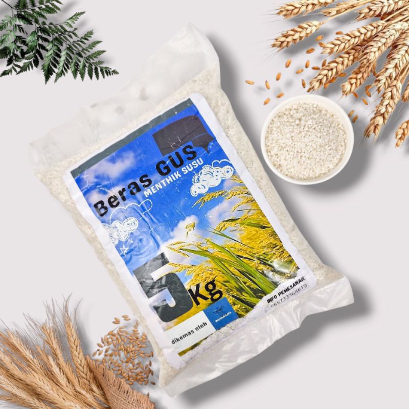 

BERAS MENTIK SUSU KEMASAN 5KG//BERAS ORGANIK// BERAS MENTIK SUSU PREMIUM TERMURAH// BERAS ALAMI UNTUK KESEHATAN