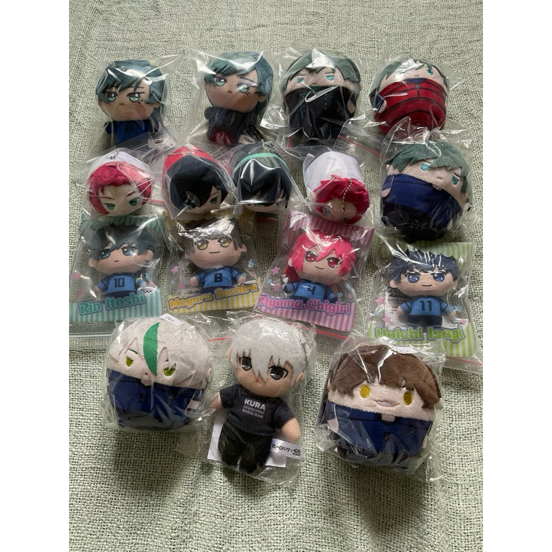 Blue Lock Sanrio Chibigurumi Fuwakororin Mochimascot Nagi Sae Chigiri Rin Isagi Punitop Bachira Kuni