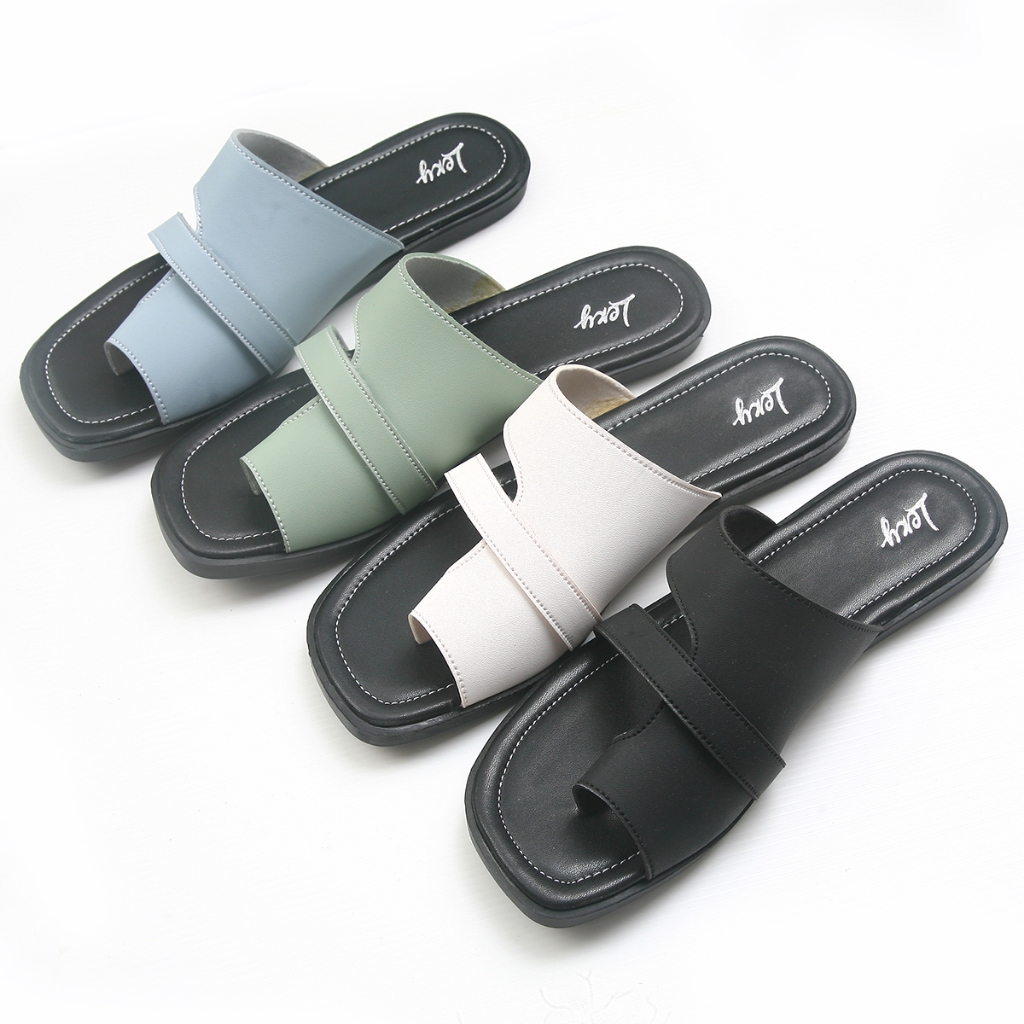 Lexy MAGDALENA Sandal Wanita Teplek Flat Slip On