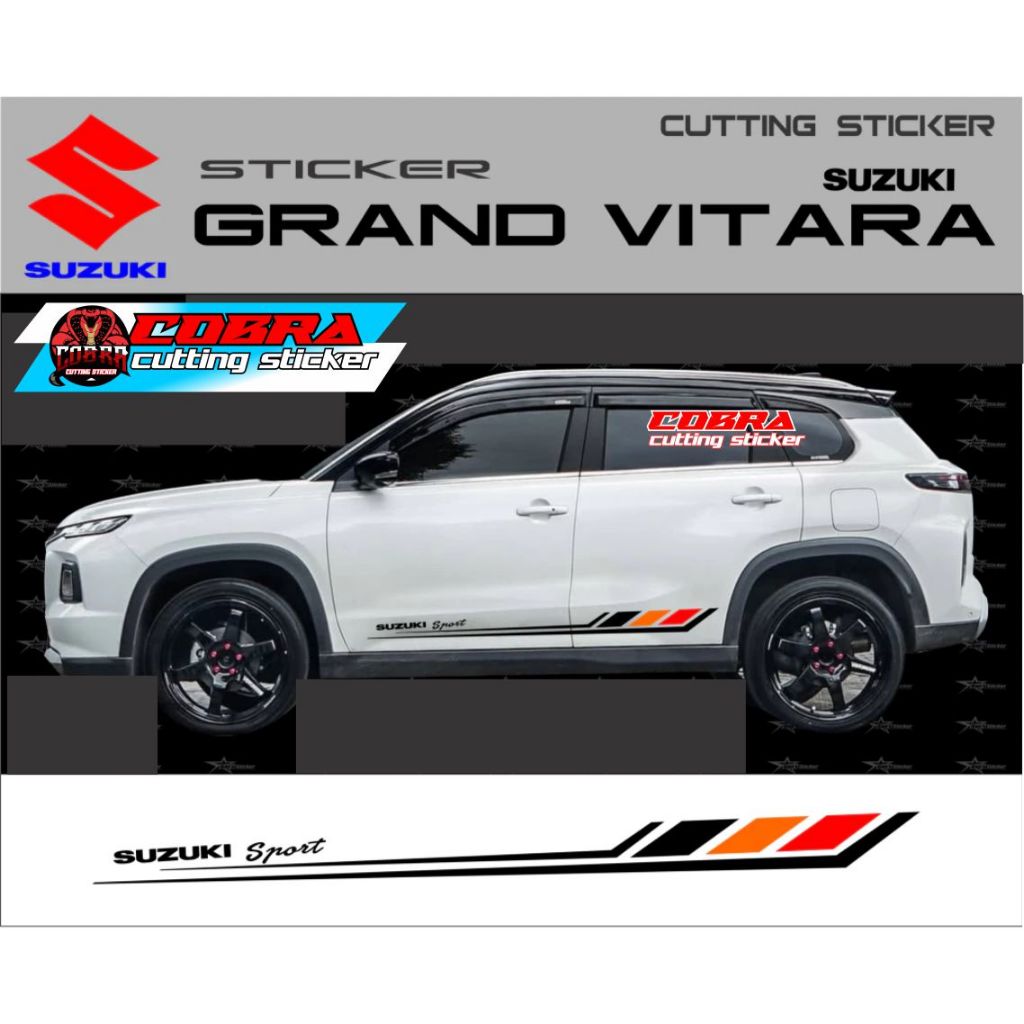 STICKER STIKER MOBIL GRAND VITARA STICKER LIST BODY SAMPING SUZUKI GRAND VITARA