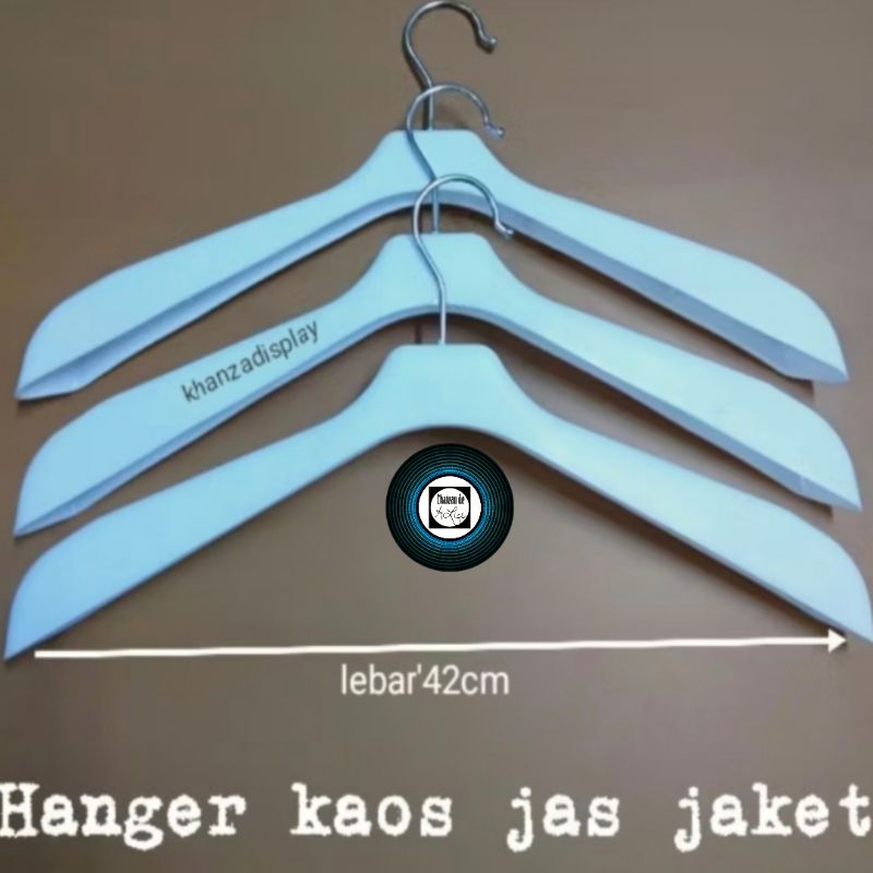Hanger Baju Distro 282 hitam (1 pcs ) / Hanger 282 Hitam /Hanger Bahu Halus / Hanger Plastik 282