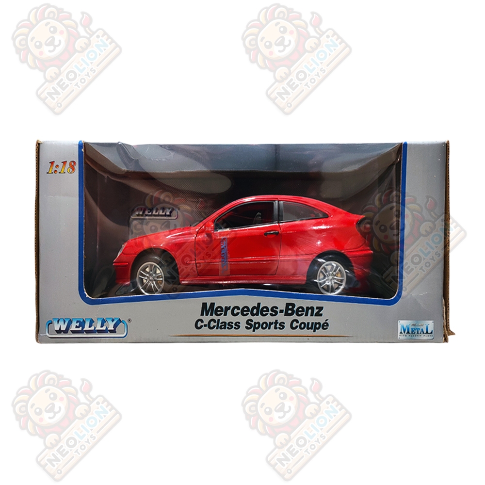 Diecast Welly Mercedes Benz C-Class Sports Coupe Merah