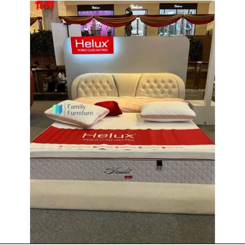 Springbed Kasur Latex Helux Arnold - FULLSET ORI