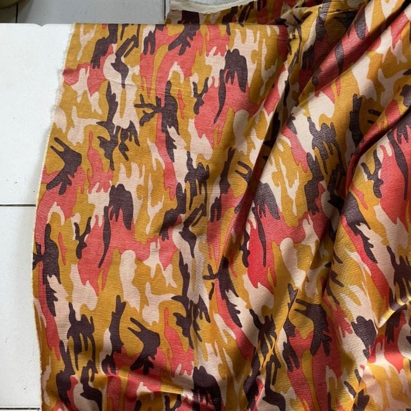 kain katun corduray motif loreng/kain corduray loreng