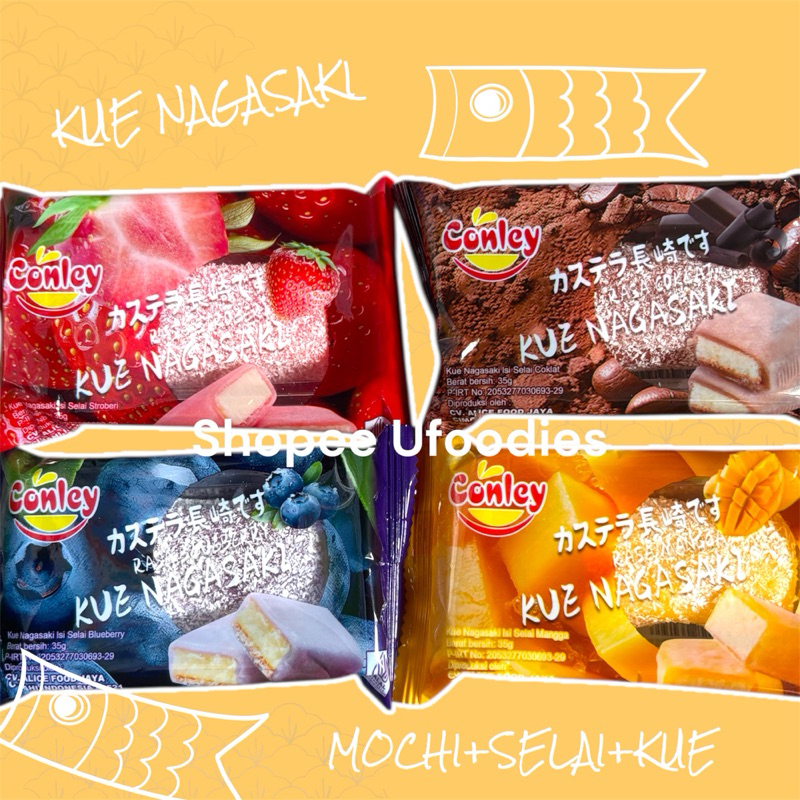 

KUE Nagasaki satuan mochi Conley viral Conley Nagasaki BPOM HALAL MUI