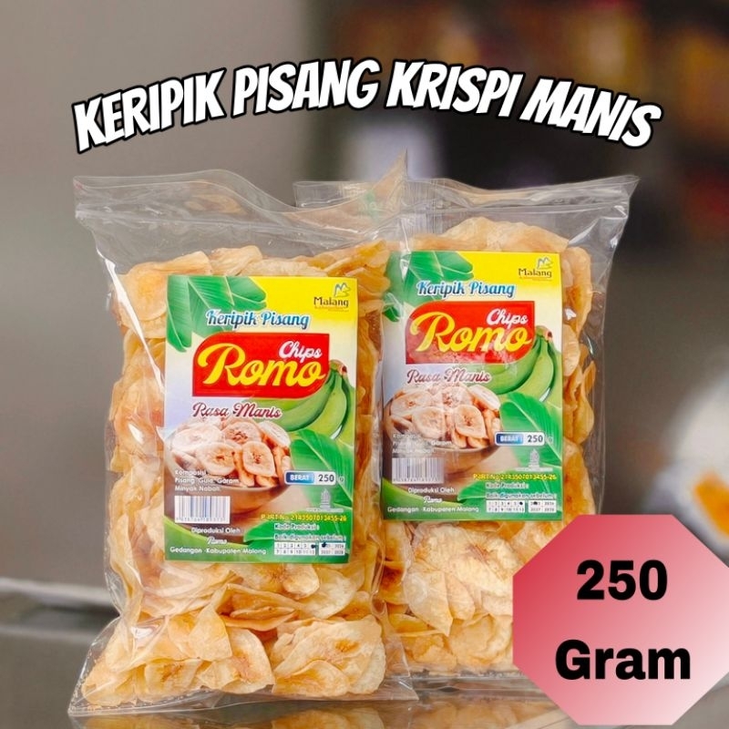 

Snack Keripik Pisang Krispi Manis 250gr