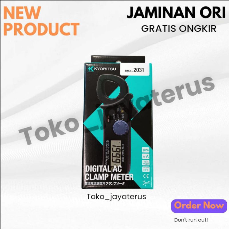 Kyoritsu 2031 Digital Clamp Meter Tang Ampere AC 200A original