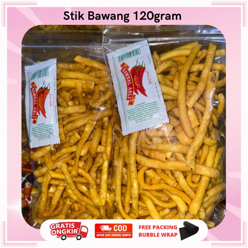 

STIK BAWANG 120GRAM | STIK BAWANG ASIN GURIH ENAK