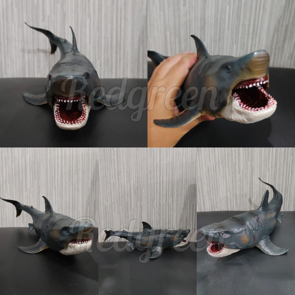 mainan Megalodon Jumbo shark hiu mainan anak koleksi megalodon jumbo mega lodon besar jum bo