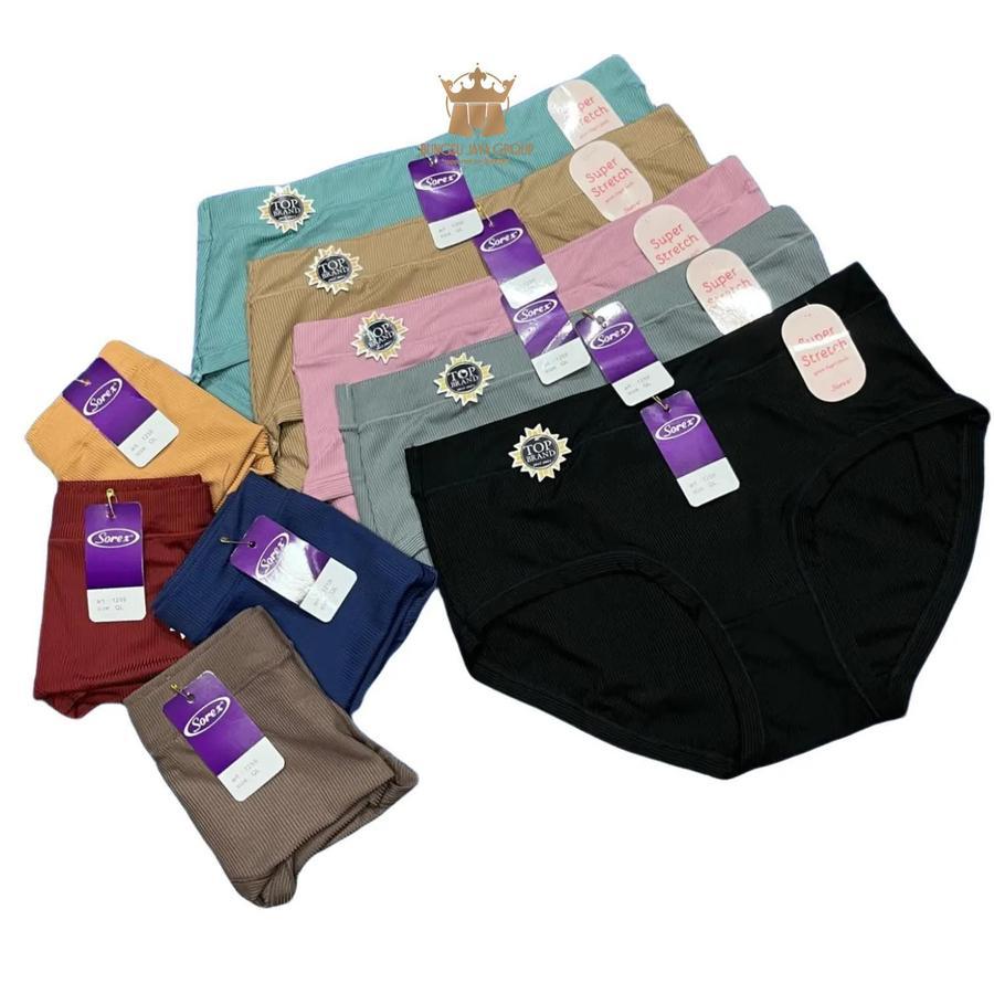 [ 3pc ] CD Sorex 1259 | Sorex Celana Dalam Basic Midi Wanita Super Stretch SALUR.