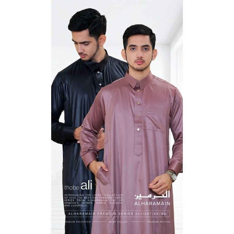 JUBAH AL HARAMAIN KERAH KEMEJA MANSET POLIESTER