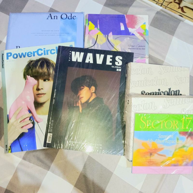 SEVENTEEN OFFICIAL ALBUM MAJALAH POWER CIRCLES WAVES WONWOO AN ODE BEGIN YOUR CHOICE BESIDE SEMICOLO