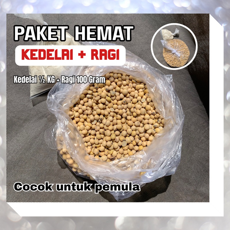 

PAKET HEMAT KEDELAI + RAGI TEMPE MEMBUAT TEMPE COCOK UNTUK PEMULA
