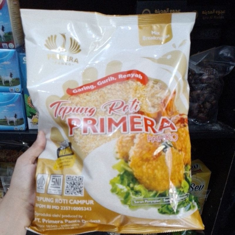 

Tepung Roti / Breadcrumb / Panir Primera Panko Mix/Campur 900gr
