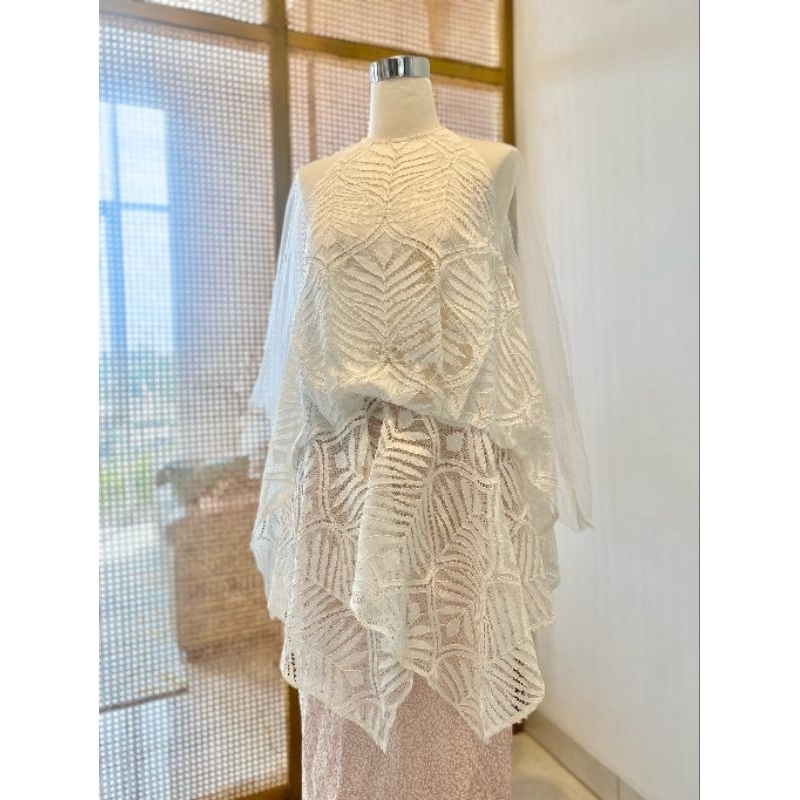 SEWA DRESS - MYVB MARGAERY LACE TUNIC (WHITE)