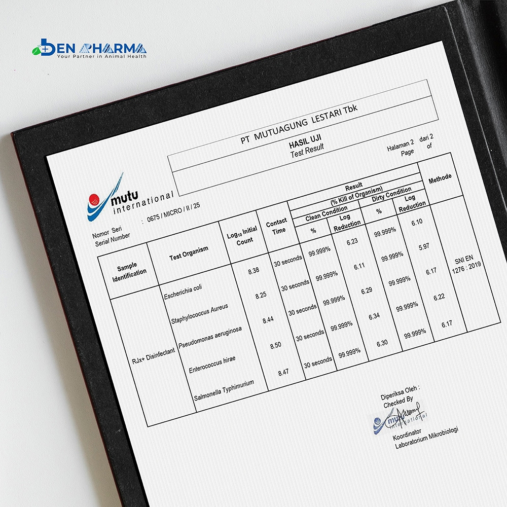 Marwa Mampir Ben Pharma Rjx+ Disinfectant - Disinfektan Kandang Hewan Ternak Sapi Kambing Domba