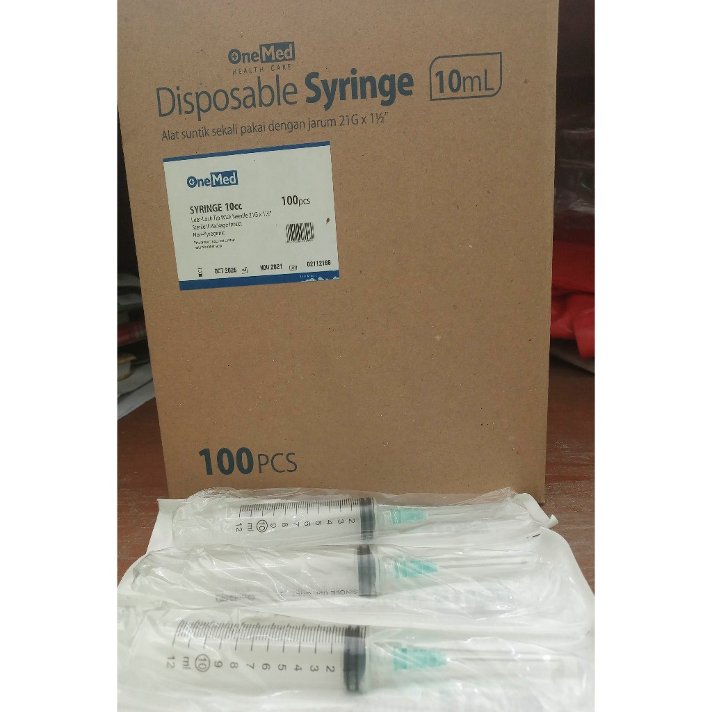 Spuit 10ml OneMed..Syringe 10ml OneMed..Disposable Syringe
