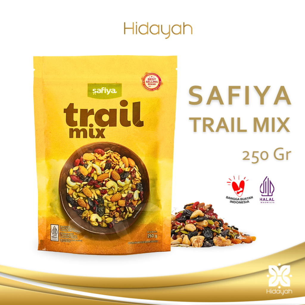 

Trail Mix Safiya 250 Gram | Mix Dried Fruit With Nut Almond Mete Cemilan Diet Sehat