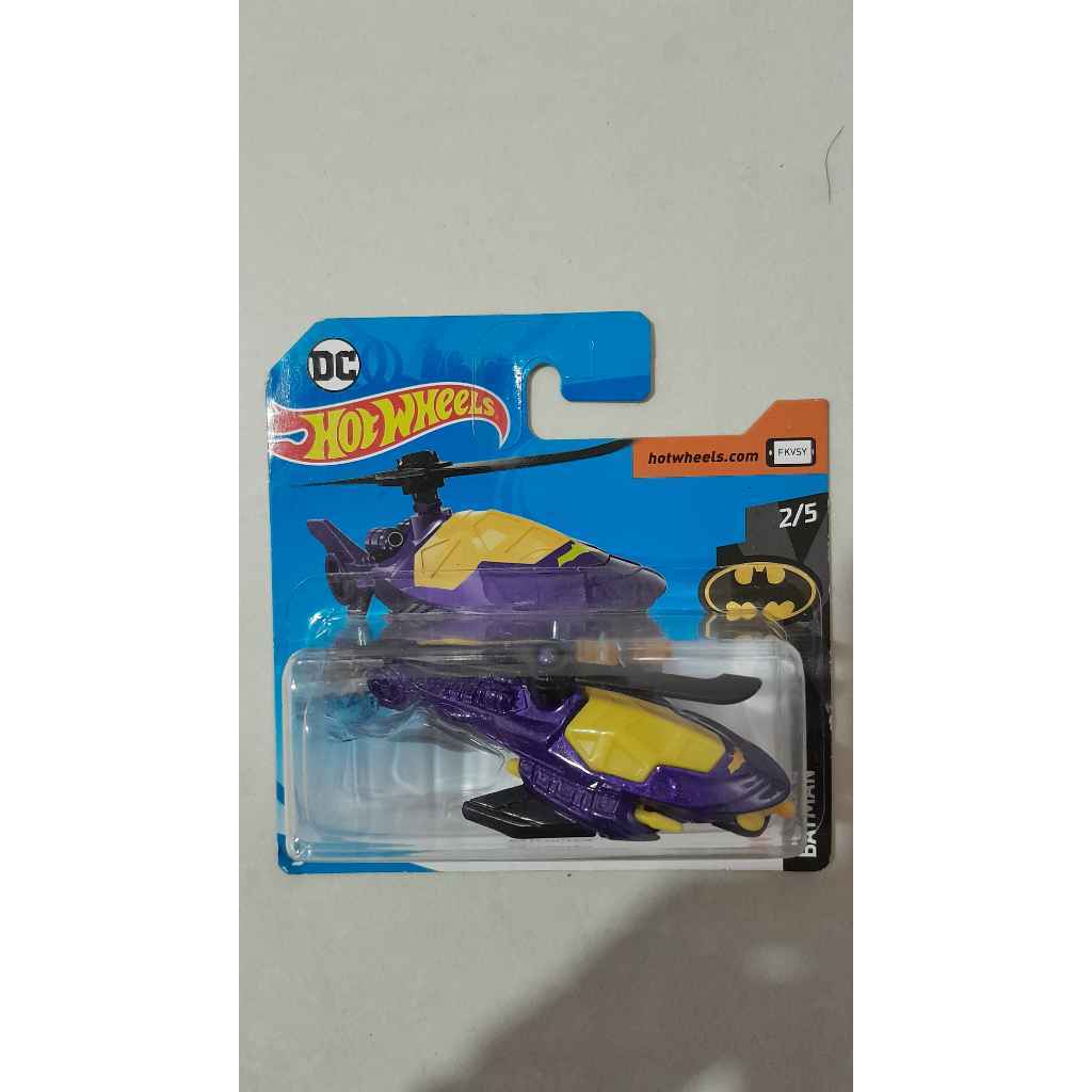 Mainan Mobil Diecast Hot Wheels Batcopter dari seri Batman