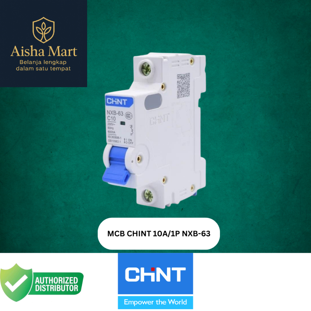 MCB CHINT 10A 1P NXB-63 | Miniature Circuit Breaker 1 Pole | Pengaman Listrik Otomatis