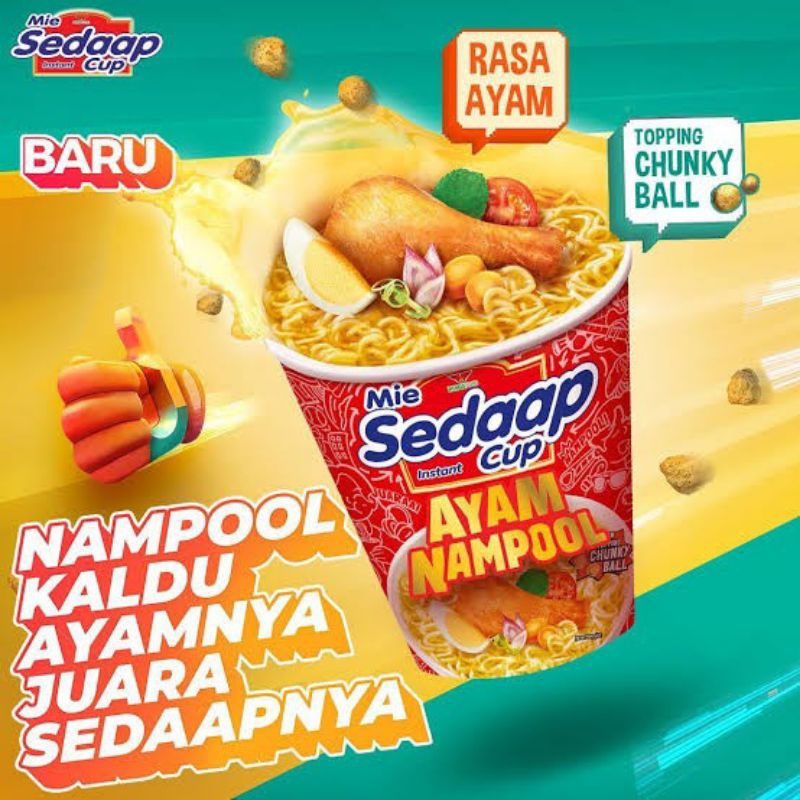 

SEDAAP MIE CUP AYAM NAMPOOL KUAH