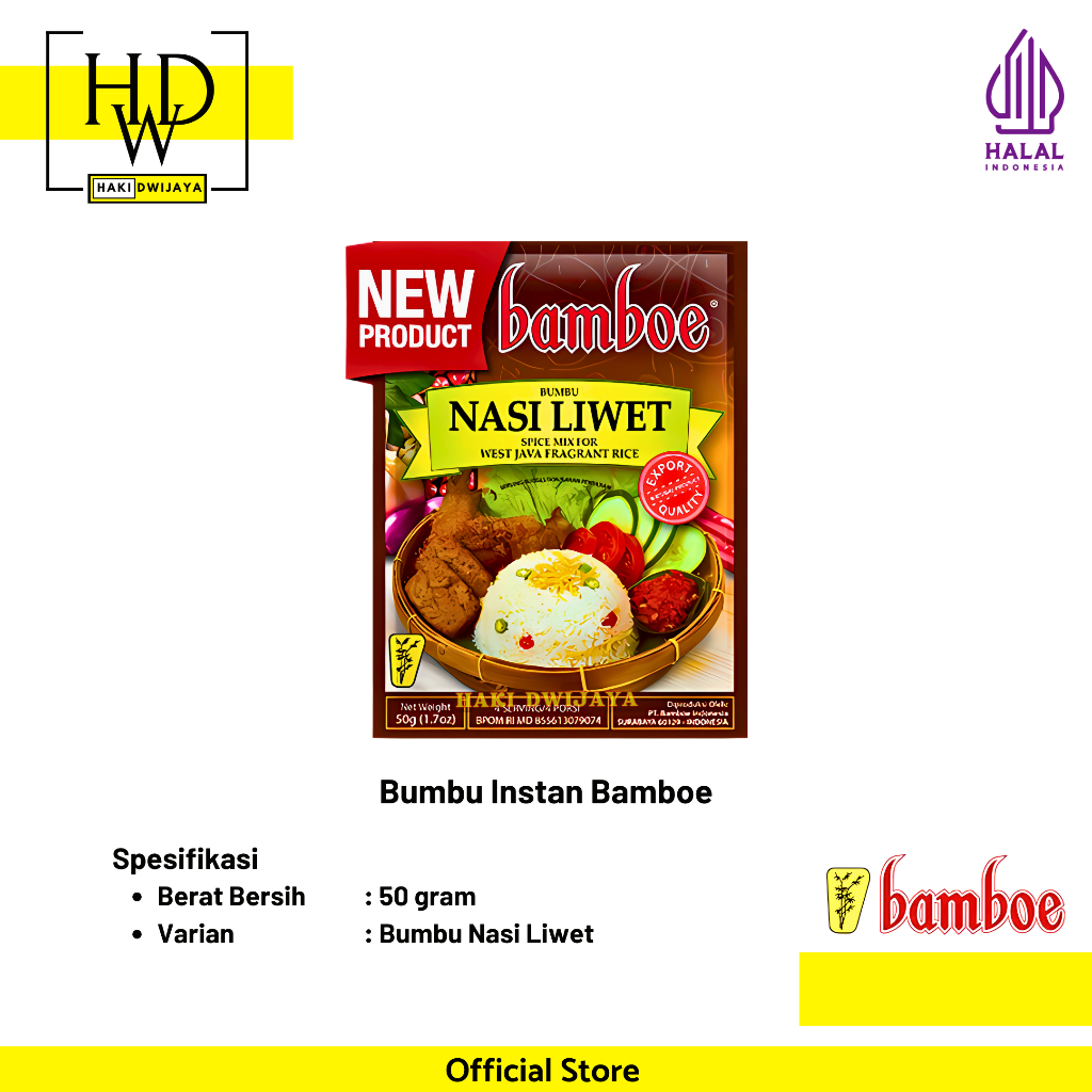 

Bamboe Bumbu Masak Instan Masakan Nusantara - Bumbu Nasi Liwet
