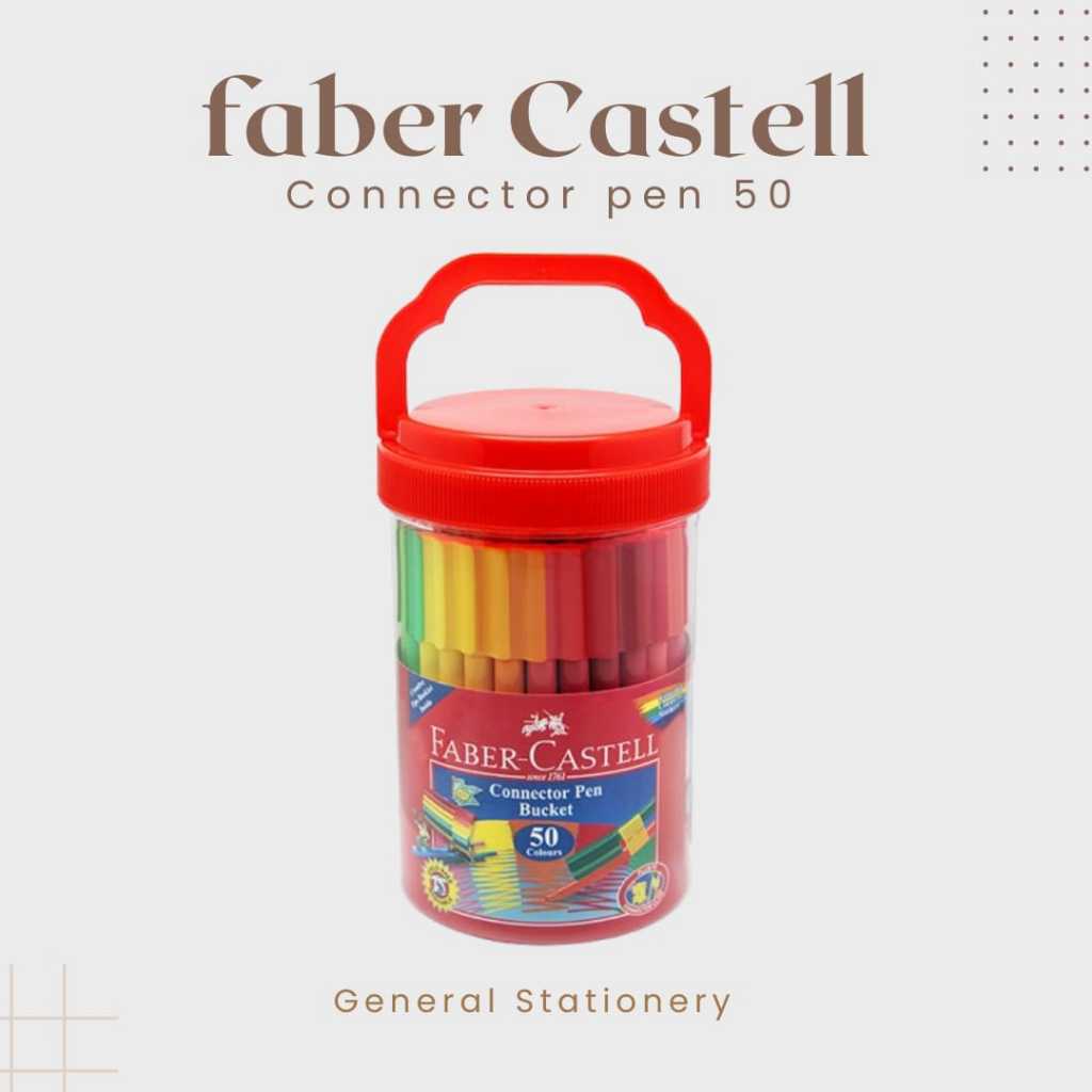 

Faber Castell Connector Pen Set 50 / Spidol Faber Castell Set 50