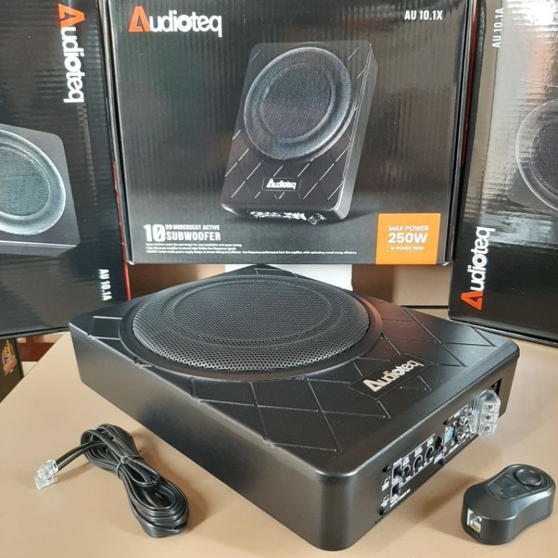 Subwoofer Kolong 10" AUDIOTEQ Subwoofer AUDIOTEQ New Design Sporty Sub kolong Aktiv 10 inch