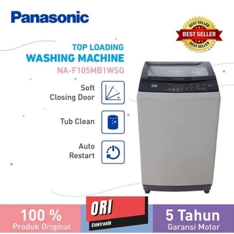 PANASONIC MESIN CUCI 1 TABUNG TOP LOADING 10 KG NA-F105MB