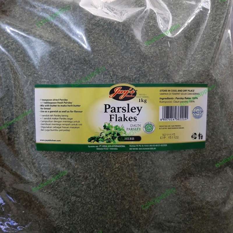 

JAY'S DAUN PARSLAY FLAKES KEMASAN REPACK 5 GRAM
