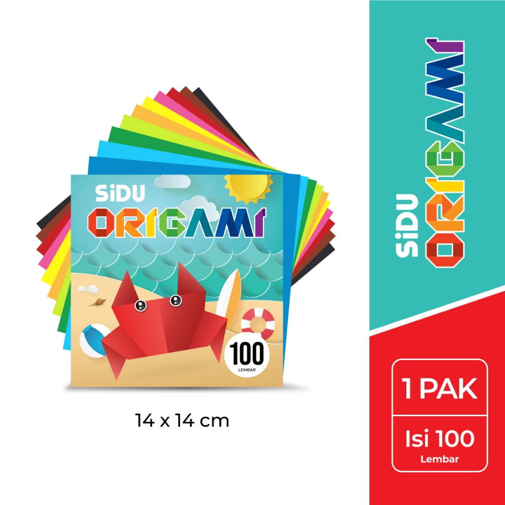 

Origami SIDU 14x14 (100 lembar)/ Kertas lipat SIDU 14x14/ Kertas origami 14x14
