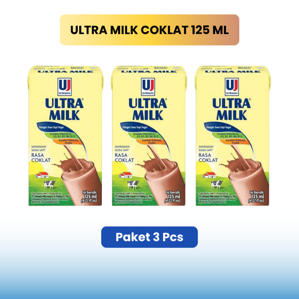 

Jual Susu Ultra Milk Rasa Coklat 125 ml Paket 3 Pcs