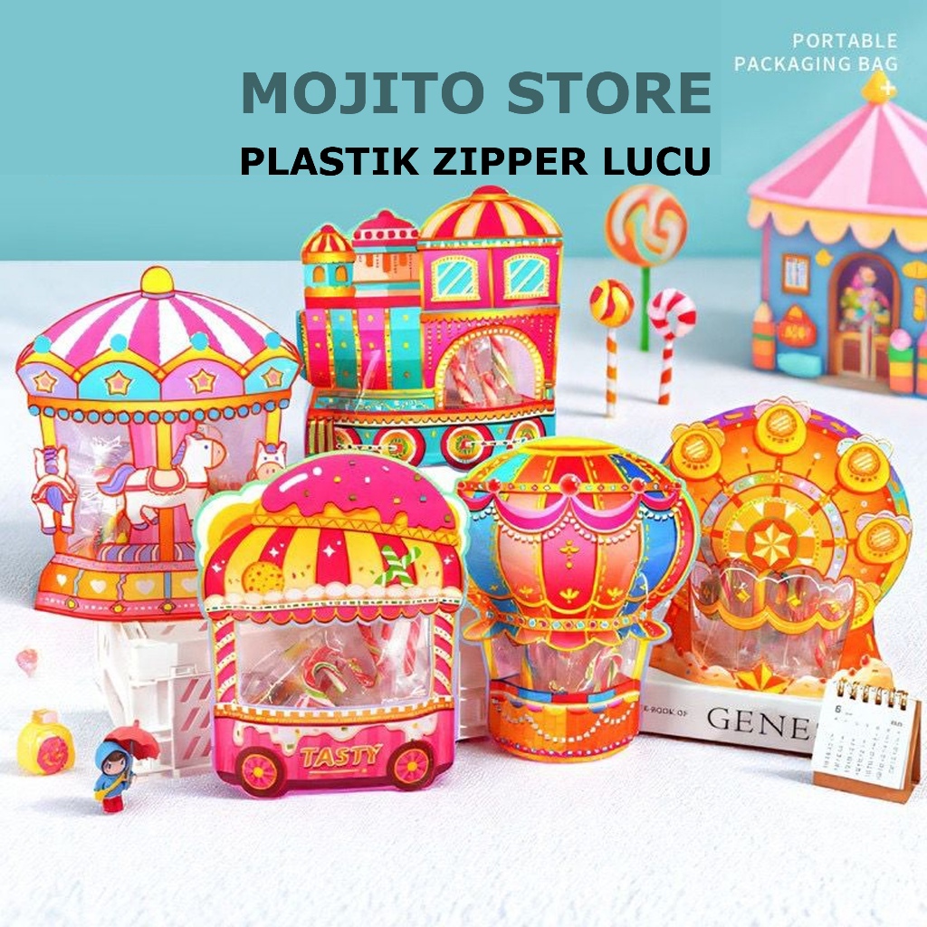 

PLASTIK ZIPPER GOODY BAG GOODIE CARNAVAL POUCH STANDING KLIP PLASTIC CLIP ZIP LOCK HAMPERS BINGKISAN