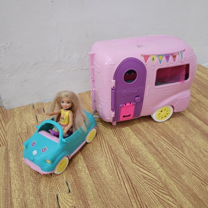 preloved Barbie Chelsea Camper Van Playset