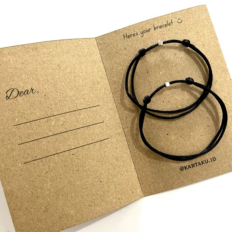 [2 pcs] couple bracelet • gelang couple • gelang pasangan • gelang bestie • gelang pertemanan